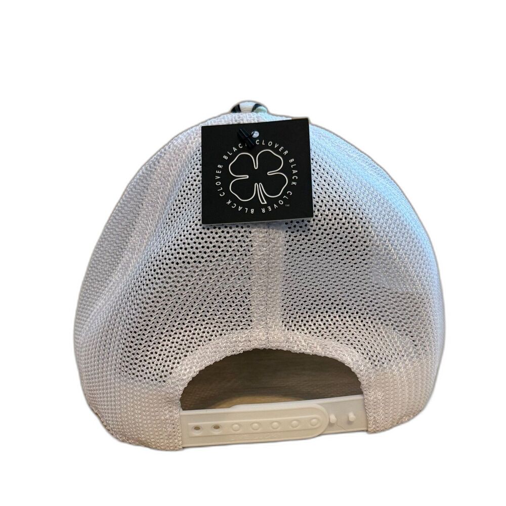 Black Clover Live Lucky 110 Snapback Hat Palm Leaf Tropical Mesh Trucker Cap NWT - Picture 7 of 8